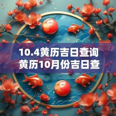 10.4黄历吉日查询 黄历10月份吉日查询