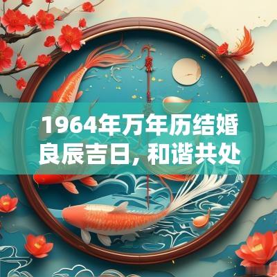 1964年万年历结婚良辰吉日, 和谐共处的美好选择