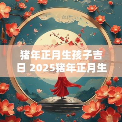 猪年正月生孩子吉日 2025猪年正月生子吉日