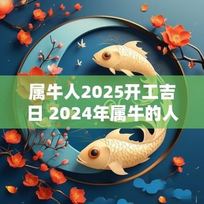 属牛人2025开工吉日 2025年属牛的人开工最佳时间