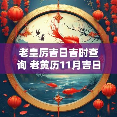 老皇厉吉日吉时查询 老黄历11月吉日