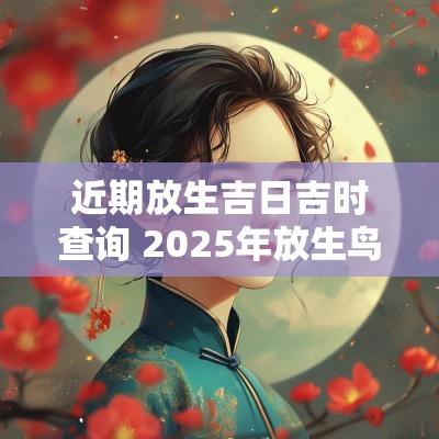 近期放生吉日吉时查询 2025年放生鸟吉日