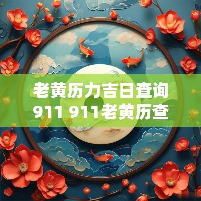 老黄历力吉日查询911 911老黄历查询装修吉日