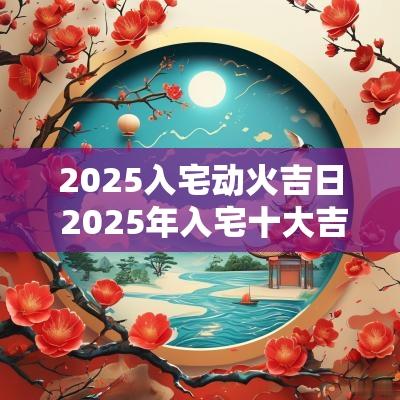 2025入宅动火吉日 2025年入宅十大吉日