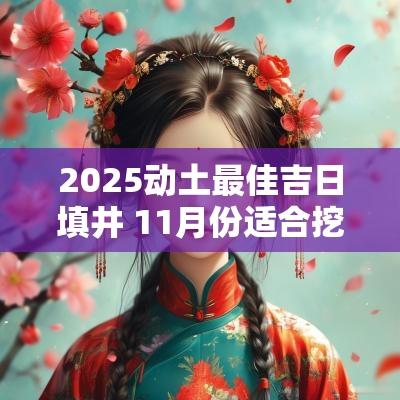 2025动土最佳吉日填井 11月份适合挖井动土的吉日