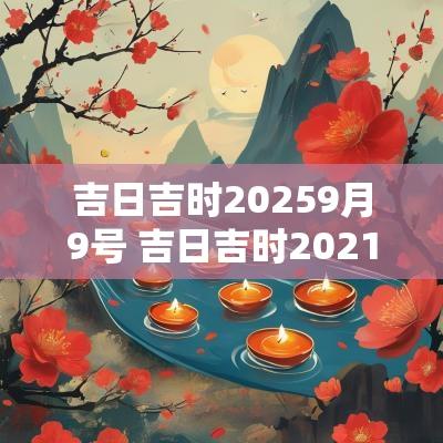 吉日吉时20259月9号 吉日吉时2025精准的