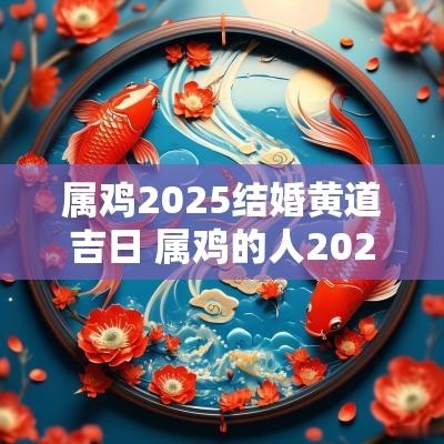 属鸡2025结婚黄道吉日 属鸡的人2025装修吉日