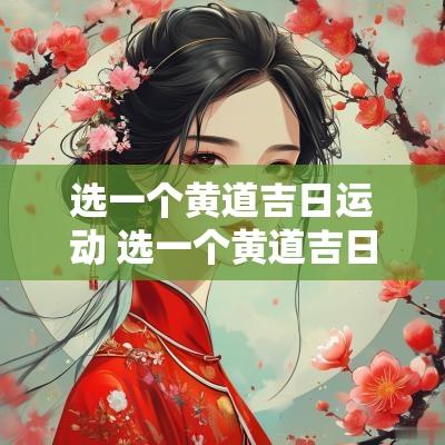 选一个黄道吉日运动 选一个黄道吉日