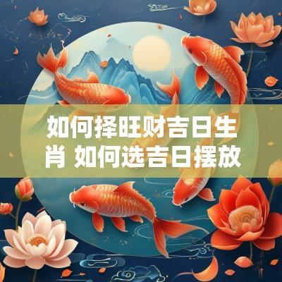 如何择旺财吉日生肖 如何选吉日摆放风水摆件