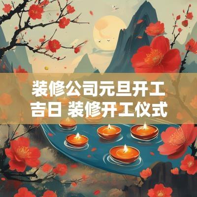 装修公司元旦开工吉日 装修开工仪式吉日