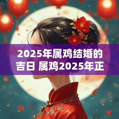 2025年属鸡结婚的吉日 属鸡2025年正月结婚吉日