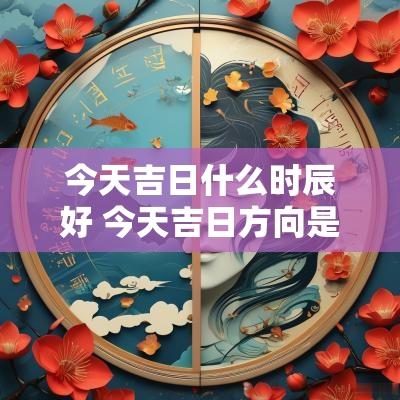 今天吉日什么时辰好 今天吉日方向是东南还是西北
