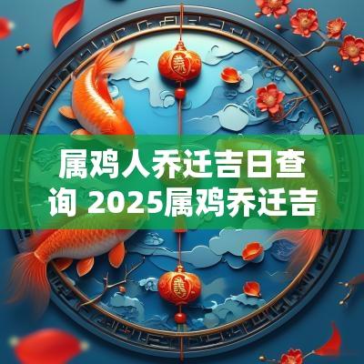 属鸡人乔迁吉日查询 2025属鸡乔迁吉日查询