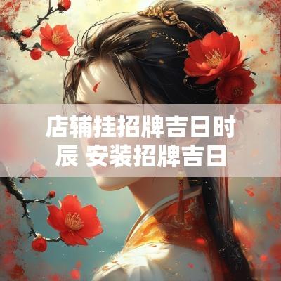 店辅挂招牌吉日时辰 安装招牌吉日