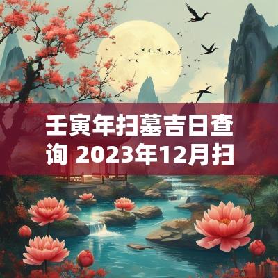 壬寅年扫墓吉日查询 2025年12月扫墓吉日