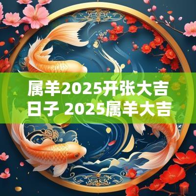 属羊2025开张大吉日子 2025属羊大吉 属羊2025开张大吉日子 2025属羊大吉