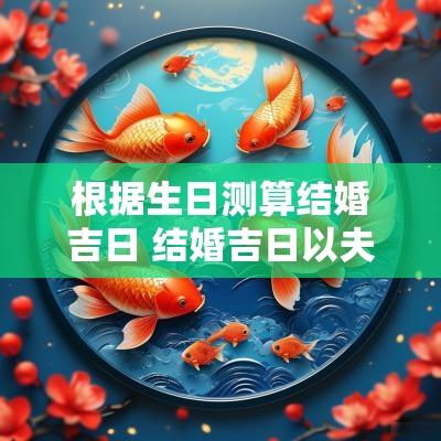 根据生日测算结婚吉日 结婚吉日以夫妻谁的生日定的