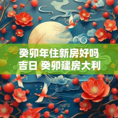 癸卯年住新房好吗吉日 癸卯建房大利哪些山向