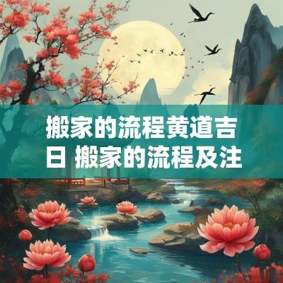 搬家的流程黄道吉日 搬家的流程及注意事项
