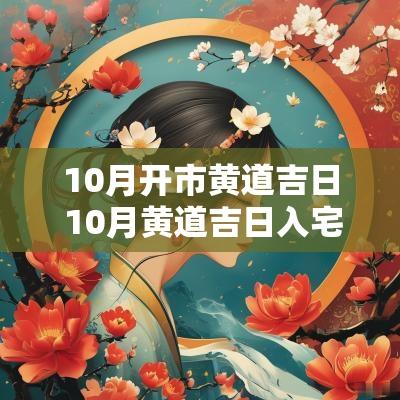 10月开市黄道吉日 10月黄道吉日入宅