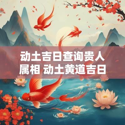 动土吉日查询贵人属相 动土黄道吉日查询2025年