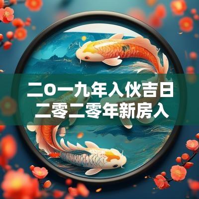 二O一九年入伙吉日 二零二零年新房入伙黄道吉日
