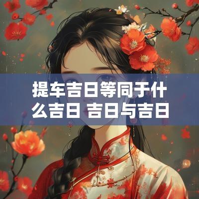 提车吉日等同于什么吉日 吉日与吉日的区别表图片