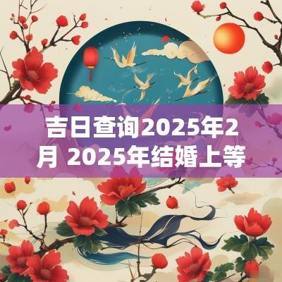 吉日查询2025年2月 2025年结婚上等吉日