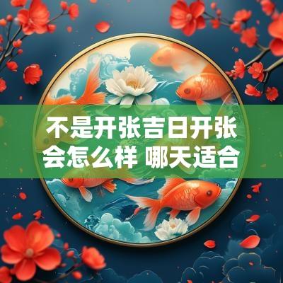 不是开张吉日开张会怎么样 哪天适合开张大吉