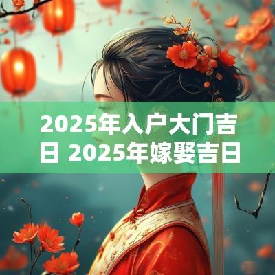 2025年入户大门吉日 2025年嫁娶吉日吉时