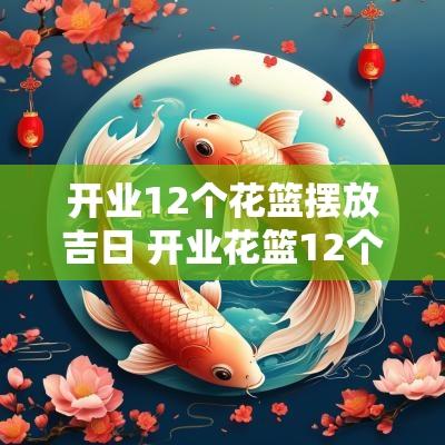 开业12个花篮摆放吉日 开业花篮12个寓意