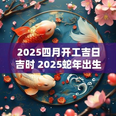 2025四月开工吉日吉时 2025蛇年出生吉日吉时
