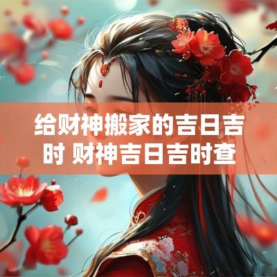 给财神搬家的吉日吉时 财神吉日吉时查询表最新