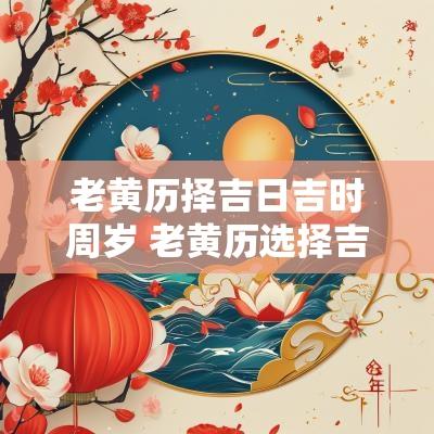老黄历择吉日吉时周岁 老黄历选择吉日吉时