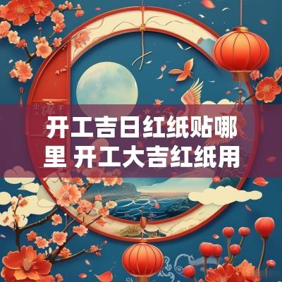开工吉日红纸贴哪里 开工大吉红纸用什么胶贴