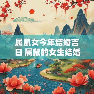属鼠女今年结婚吉日 属鼠的女生结婚吉日