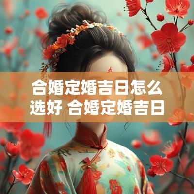 合婚定婚吉日怎么选好 合婚定婚吉日怎么选好呢