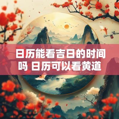 日历能看吉日的时间吗 日历可以看黄道吉日