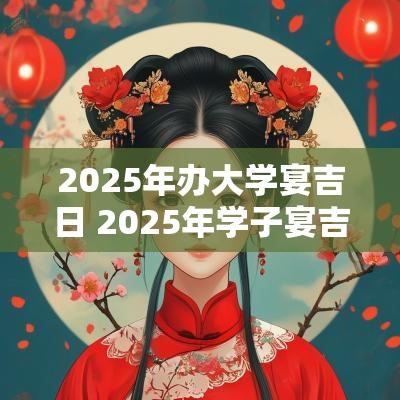 2025年办大学宴吉日 2025年学子宴吉日