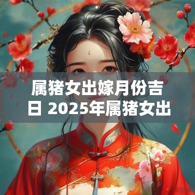 属猪女出嫁月份吉日 2025年属猪女出嫁吉日