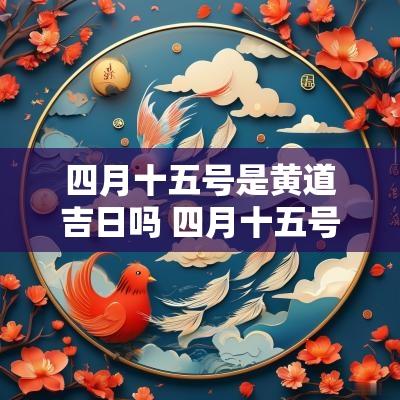 四月十五号是黄道吉日吗 四月十五号是吉日吗