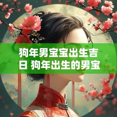 狗年男宝宝出生吉日 狗年出生的男宝宝