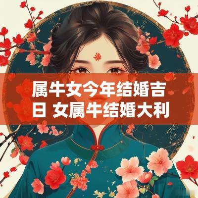 属牛女今年结婚吉日 女属牛结婚大利月