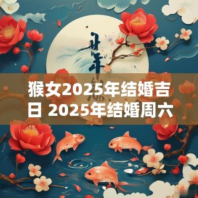猴女2025年结婚吉日 2025年结婚周六周日吉日一览表