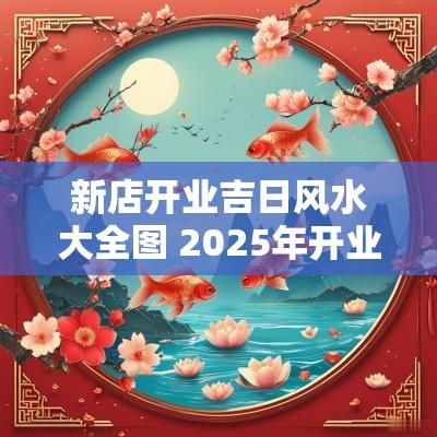 新店开业吉日风水大全图 2025年开业风水吉日