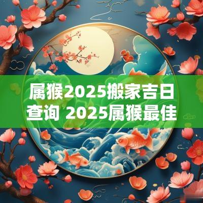 属猴2025搬家吉日查询 2025属猴最佳搬家吉日
