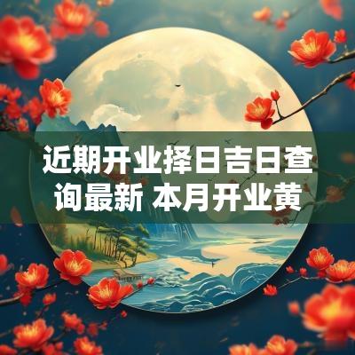 近期开业择日吉日查询最新 本月开业黄历吉日查询