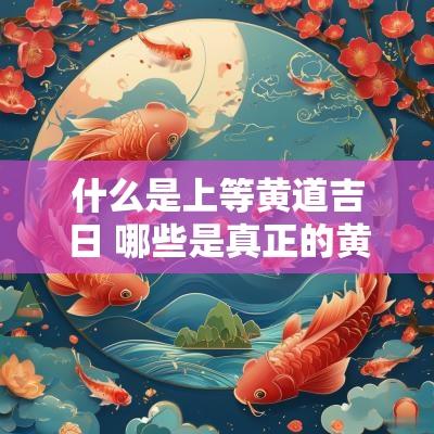 什么是上等黄道吉日 哪些是真正的黄道吉日