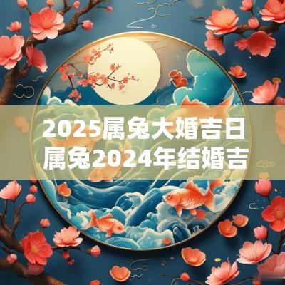 2025属兔大婚吉日 属兔2025年结婚吉日一览表