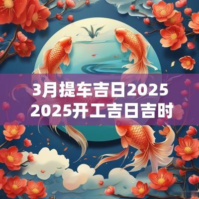 3月提车吉日2025 2025开工吉日吉时